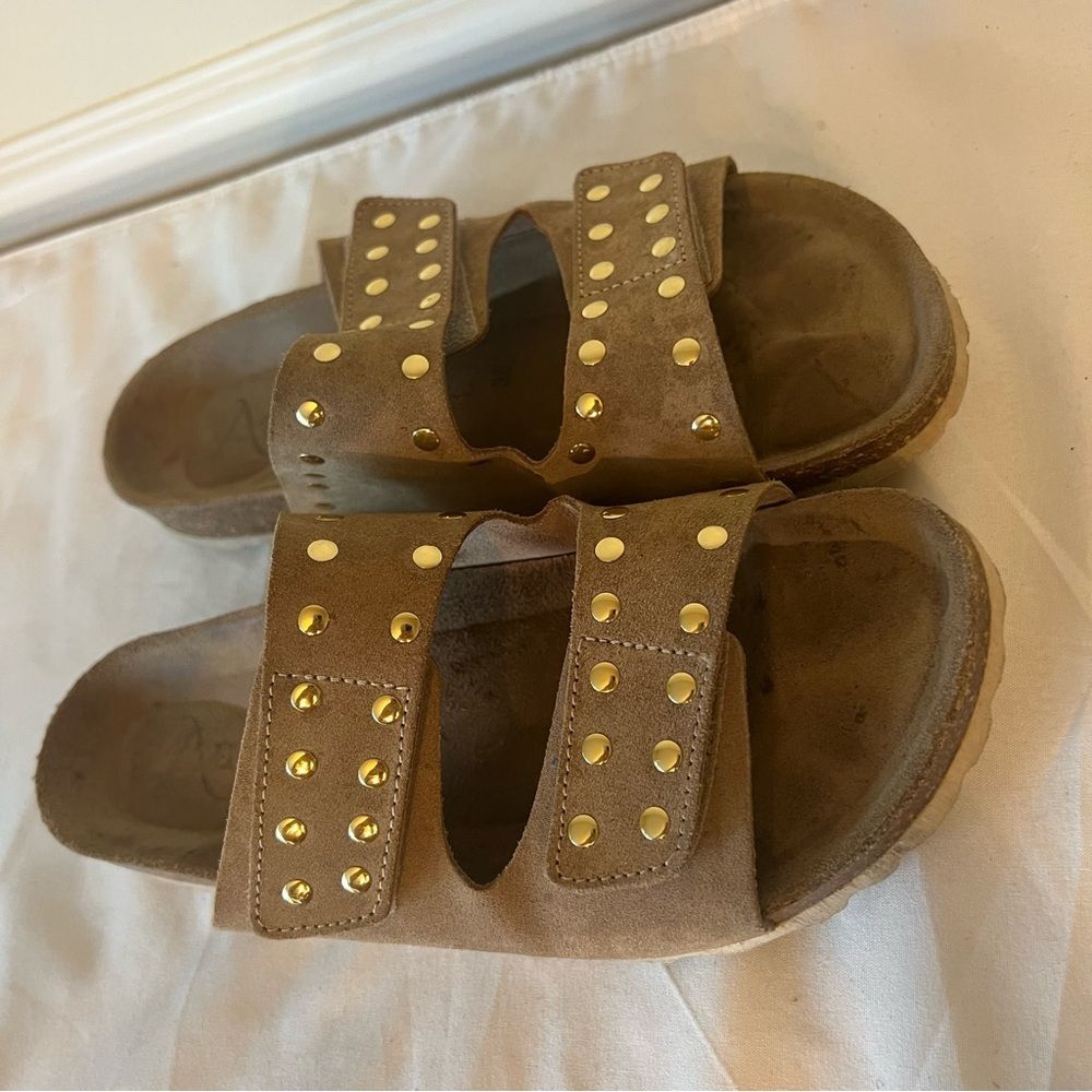 Autenti Leather Sandals Size 38 EU — 7/7.5 US - Picture 3 of 14